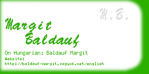 margit baldauf business card